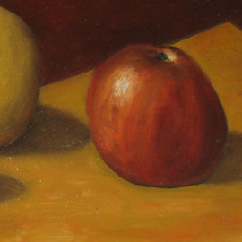 Decoratief fruit stilleven - olieverf op doek gesigneerd
