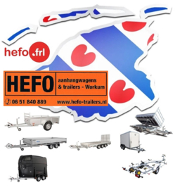 aanhanger kopen, bij HEFO in Workum, Friesland, aanhangwagen kopen Friesland