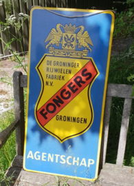 Emaille bord Fongers Groninger Rijwielenfabriek NV - 1950/60