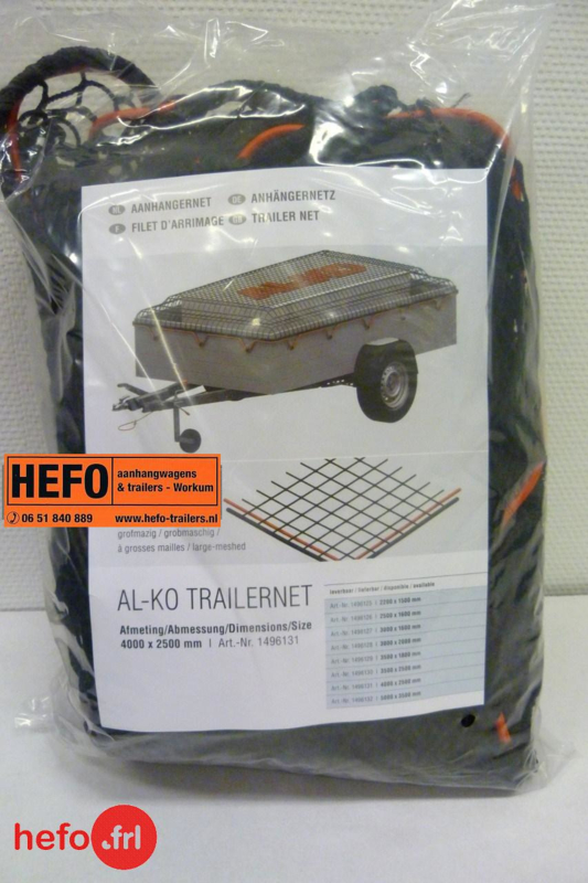 ALKO aanhanger net - x 150 cm. 25 x 25 mm. met elastiek rondom | LADING en zanddoeken onderdelen aanhangwagens.nl