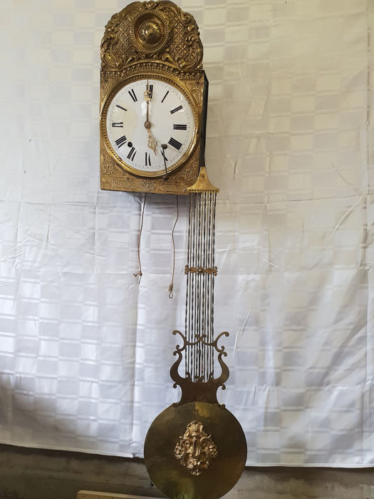 Aanklager Continu B.C. Antieke Franse Comtoise klok met harpslinger 1840/1880 | Antiek, Curiosa,  Kunst & meer... | onderdelen aanhangwagens.nl