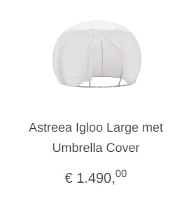 Astreea Igloo Large met Umbrella Cover