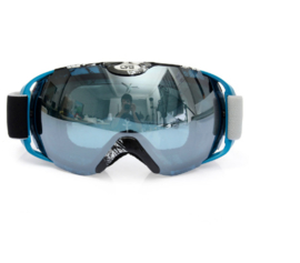 Skibril luxe lens silver blauw evo frame blauw X type 8