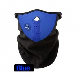 Ski sjaal / snowboard sjaal met luchtopening en beschermd goed tegen de kou Blauw