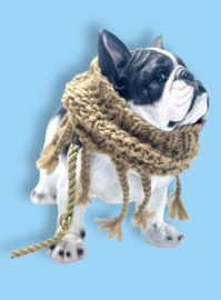 BEIGE HUNDE LOOP WOOL