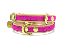 DOGSTORIES #3 TRENDIGER  NEONPINKER  HALSBAND