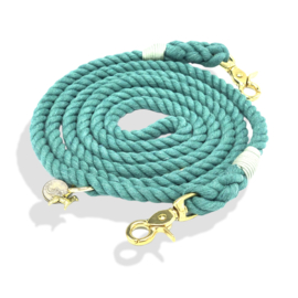 TEAL GREEN ROPE LEAD