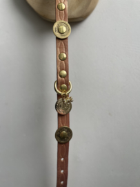 DOG COLLAR IN COGNAC COLOR