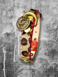 COLLIER POUR CHIEN LEOPARD ET ROUGE
