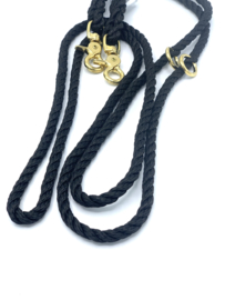 BLACK DOG LEASH NYLON STRONG 2.20 m