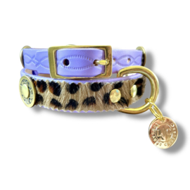 LILA LEOPARD HALSBAND