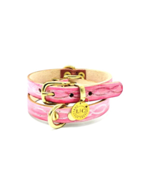 MILKY - HUNDEHALSBAND ROSA LEDER