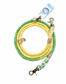 YELLOW GREEN ROPE LEASH