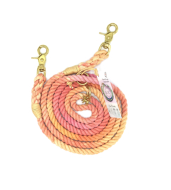 CORAL ADJUSTABLE ROPE LEASH SIZE S OR M