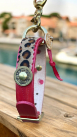 HALSBAND PANTERPRINT ROOD