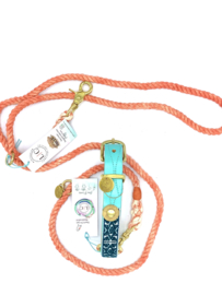 JAPAN #2  TURQUOISE LEREN HALSBAND