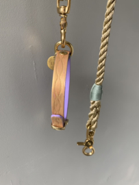 PURPLE RAIN & GOLD | COLLIER EN CUIR| TURQUOISE