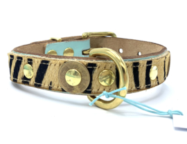 ANIMAL PRINT LEATHER PET COLLAR AFRIKA #1