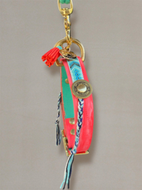 HALSBAND NEONROZE MET BLAUW