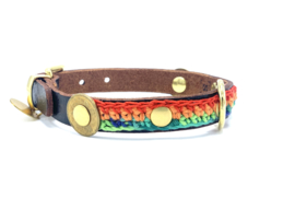 LEATHER DOG COLLAR NIGHT SKY