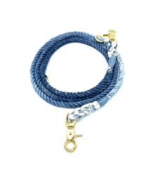 DENIM BLUE DOG LEASH S OR M