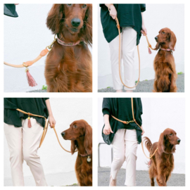 AMSTERDAM PARK | SIZE S | ADJUSTABLE LEASH | 2.20M | ALL LEATHER