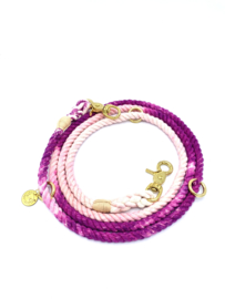 PASTEL PINK/PURPLE  COTTON DOG LEASH