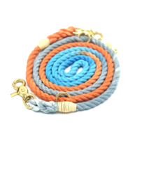 DOG LEASH ORANGE/DENIMBLUE LENGTH 2M