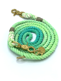 PUPPY S  GREEN COTTON LEASH 2M