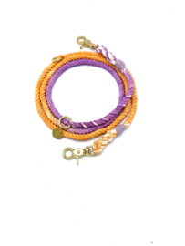 LAISSE ORANGE/VIOLET | 2M | ADJUSTABLE