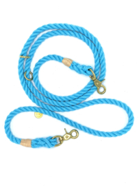 TURQUOISE HONDENRIEM 2M NYLON