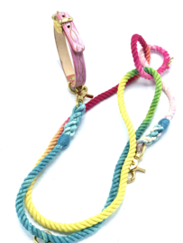 DOG LEASH MARIA IN RAINBOW COLOUR IN S OR M