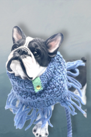 ECHARPE SNOOD | BLEU PÉTROL | 100% LAINE