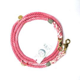 PINK/CORAL HONDENRIEM  2M