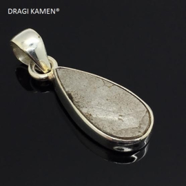 DRAGI KAMEN® - 925 zilveren hanger met Meteoriet uit Gibeon Namibië. Code: MH001