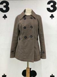 French Coat Brown With Buttons