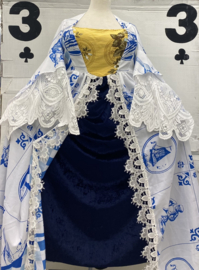 Custom Made Marie Antoinette Rococo Gown 18th Century Velvet Blue