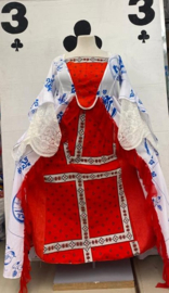 Custom Made Marie Antoinette Rococo Gown 18th Century Warm Red/white/blue