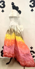 Painted Weddingdress Red/Pink/Orange?Yellow/Gold