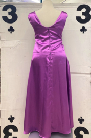 Vintage Purple Satin Dress