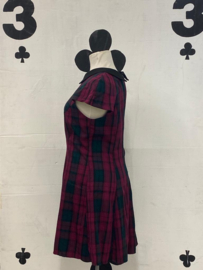 Tartan dress purple