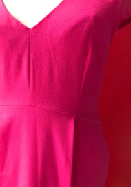 50s Wiggle Dress Shocking Pink