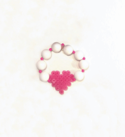 Armband Perler Beads Heart