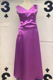 Vintage Purple Satin Dress