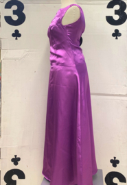 Vintage Purple Satin Dress