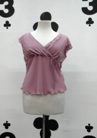 50s Ruffle  Top in Lovely Lila