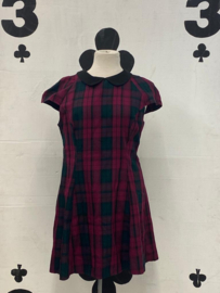 Tartan dress purple