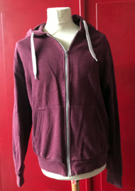 Divided Sweater Zip up Hoodie  Bordeaux