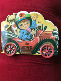 Vintage boekjes op wieltjes No.3 De Auto