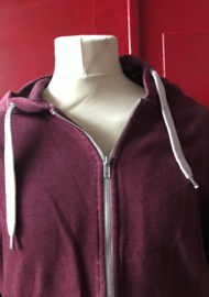 Divided Sweater Zip up Hoodie  Bordeaux